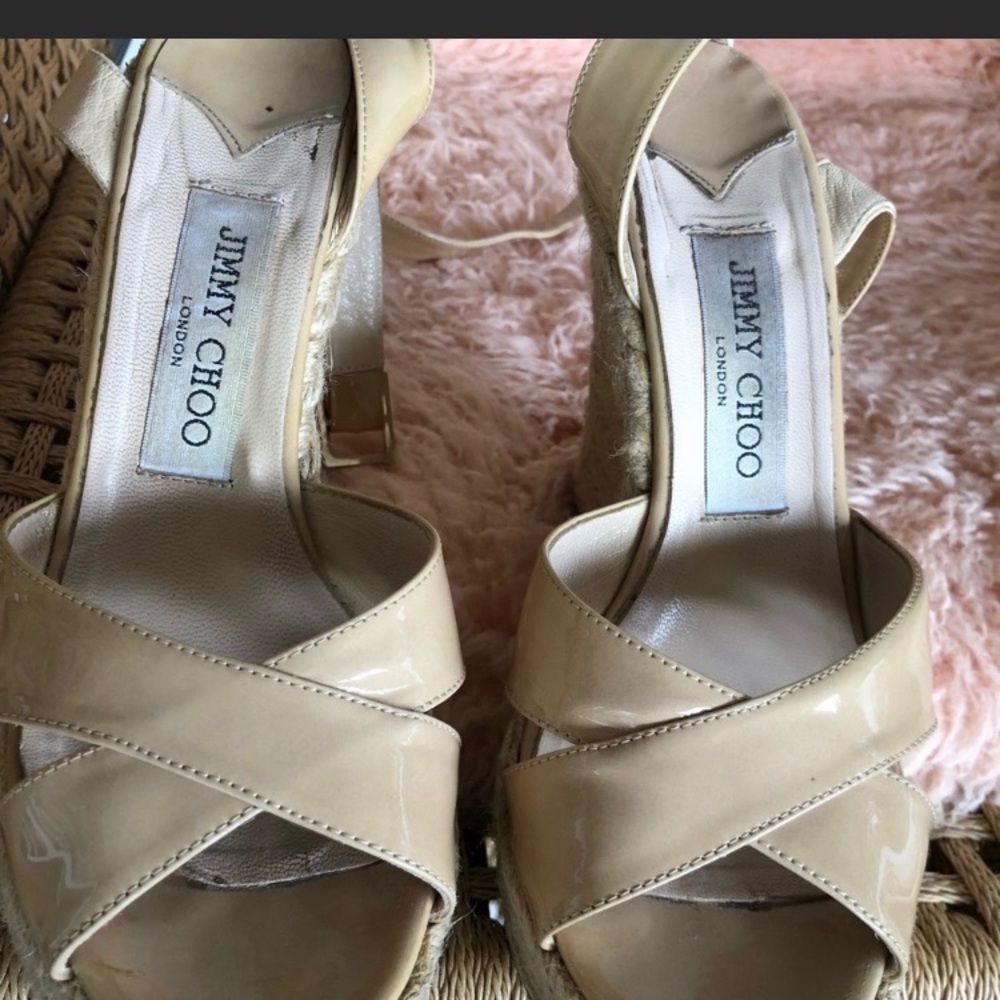 Jimmy Choo Patent Wedges